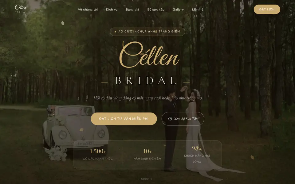Website Céllen Bridal
